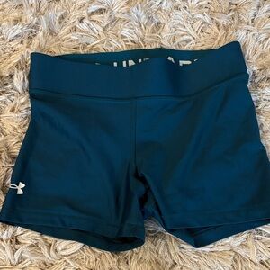 Under Armour Women's Teal Athletic Bike Shorts